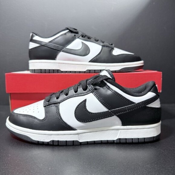 Nike Panda Dunk Low Retro Shoes Mens Size 8 White Black DD1391-100 Sneakers - Picture 1 of 16
